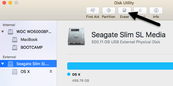 formating mac hard drive for osx install
